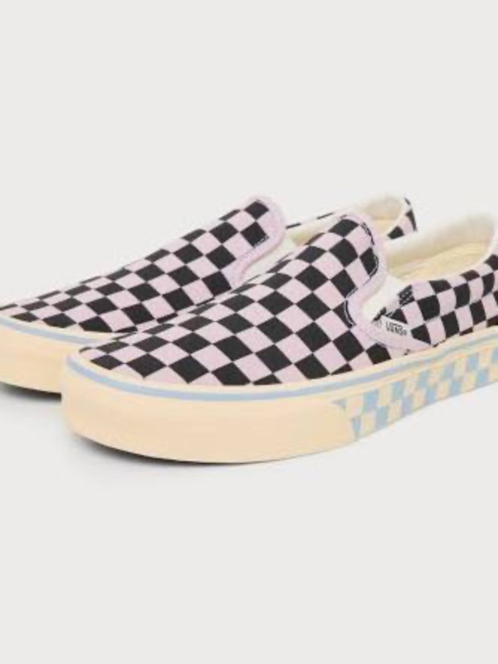 Vans Classic Slip-On Pale Petal Pink/Black NWOT Sz 9